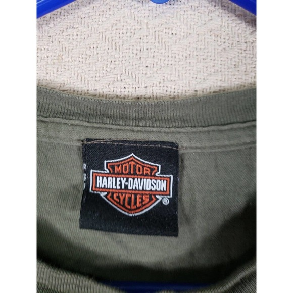Harley Davidson Shirt Mens XL Gray Regular Fit Graphics Short Sleeve Pullover - Picture 4 of 10